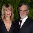 Steven Spielberg et sa femme Kate Capshaw lors de l'hommage à Tom Hanks du MoMA Film Benefit présenté par Chanel au MomA à New York, le 15 novembre 2016.