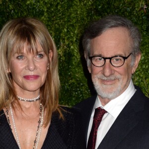 Steven Spielberg et sa femme Kate Capshaw lors de l'hommage à Tom Hanks du MoMA Film Benefit présenté par Chanel au MomA à New York, le 15 novembre 2016.