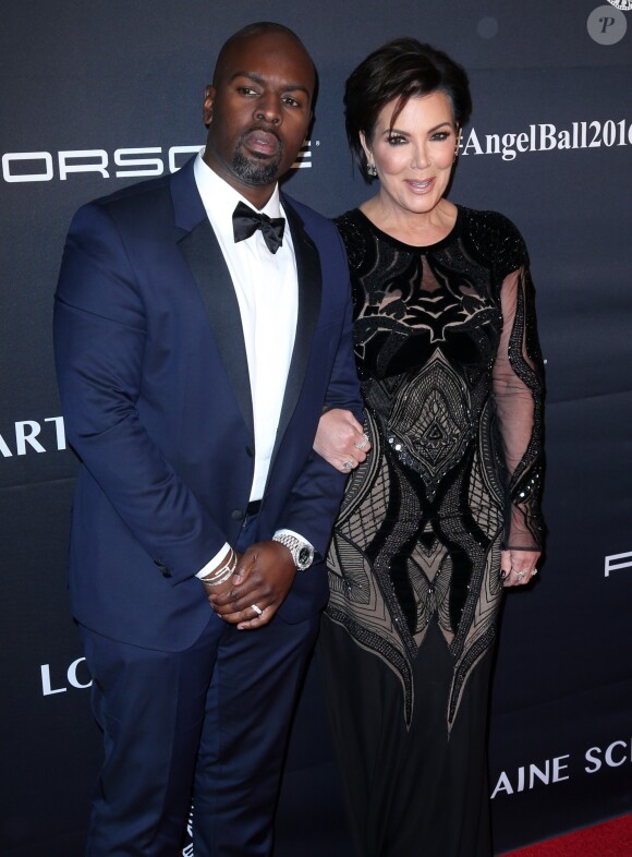 Kris Jenner et son compagnon Corey Gamble lors du Gala 2016 "Angel Ball hosted by Gabrielle's Angel Foundation for Cancer Research", qui honore, entre autres, Robert Kardashian, à New York, le 21 novembre 2016.