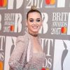 Katy Perry arrivant aux Brit Awards 2017 à Londres, le 22 février 2017.