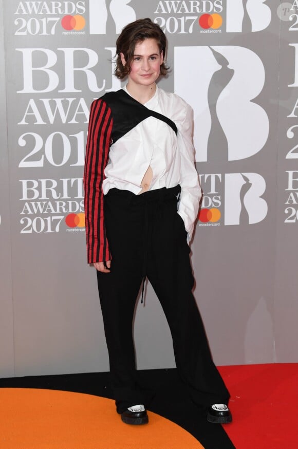 Christine and the Queens lors des BRIT Awards, à O2 Arena, Londres, le 22 février 2017.