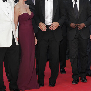 Ellen Barkin, George Clooney et Don Cheadle à Cannes, le 24 mai 2007.