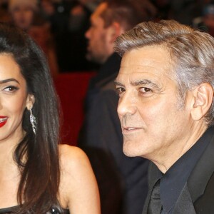 George Clooney et sa femme Amal Alamuddin Clooney à la première de "Hail Caesar!" au 66e festival international du film de Berlin le 11 février 2016. © CPA / Bestimage