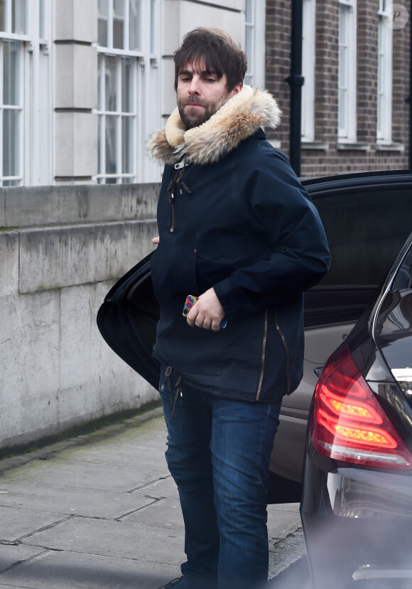 Liam Gallagher se promène dans les rues de Londres. Le 3 février 2015