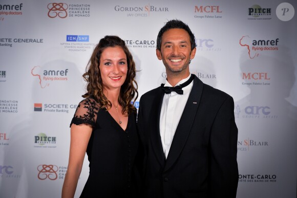 Pierre Frola et sa femme Mara - Photocall de la soirée de gala de L'AMREF Flying Doctors à Monaco le 24 février 2017.