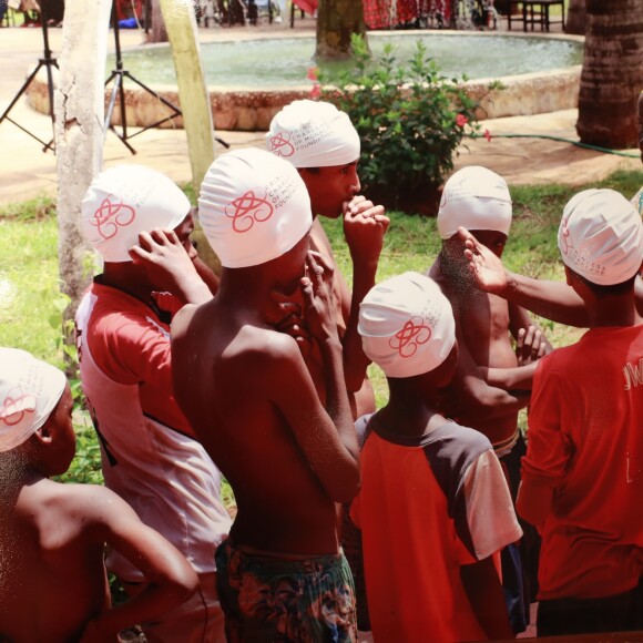 Photocall de L'exposition qui revenait en images sur le Projet Kilifi lancé début 2016 par l'AMREF en partenariat avec la Fondation Princesse Charlène à la soirée de gala de L'AMREF Flying Doctors à Monaco le 24 février 2017 © Claudia Albuquerque / Bestimage