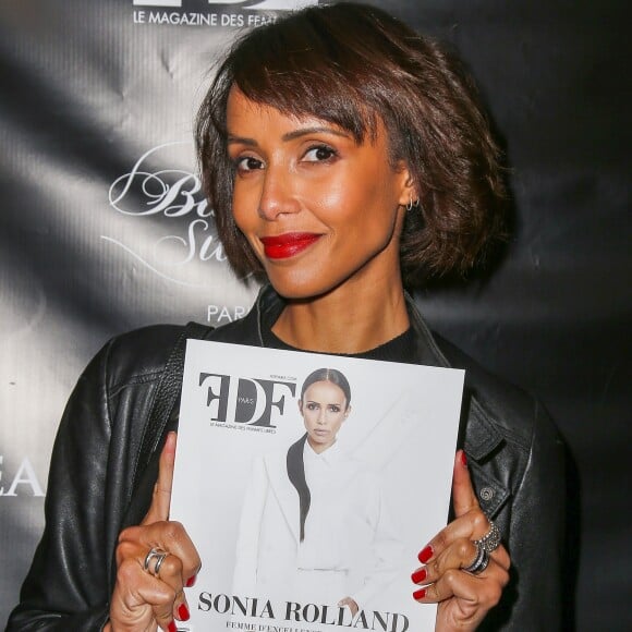 Semi-exclusif - Sonia Rolland lors de la soirée de lancement du numéro 1 de FDF Paris Magazine à l'hôtel particulier Christian Dior à Paris, France, le 21 février 2017 © Marc Ausset-Lacroix/Bestimage