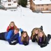La princesse Ariane, le roi Willem-Alexander, la princesse Alexia, la princesse Catharina-Amalia et la reine Maxima - Rendez-vous avec la famille royale des Pays-Bas à Lech. le 27 février 2017