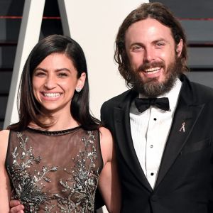 Casey Affleck et sa petite amie Floriana Lima à l'after party des Oscars organisée par le magazine "Vanity Fair" le 26 février 2017 à Los Angeles