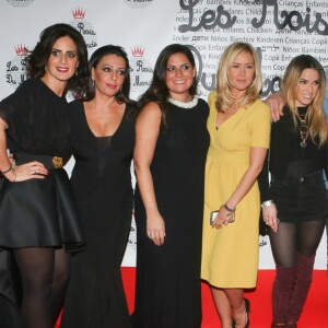 Esther Lise Bentolila, Stéphanie Lellouche-Robert (présidente de l'association "Les rois du monde"), Enora Malagré, Capucine Anav, Jean-Michel Maire Sandra Zeitoun de Matteis lors du 5ème gala de l'association "Les rois du monde" au profit des enfants défavorisés, orphelins et hospitalisés à la salle Wagram à Paris, France, le 27 février 2017. © CVS/Bestimage