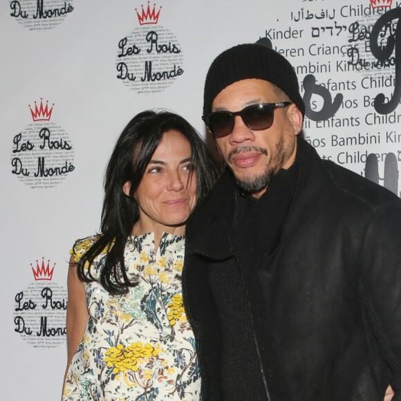 Sandra Zeitoun de Matteis, Joeystarr (Joey Starr) lors du 5ème gala de l'association "Les rois du monde" au profit des enfants défavorisés, orphelins et hospitalisés à la salle Wagram à Paris, France, le 27 février 2017.© CVS/Bestimage