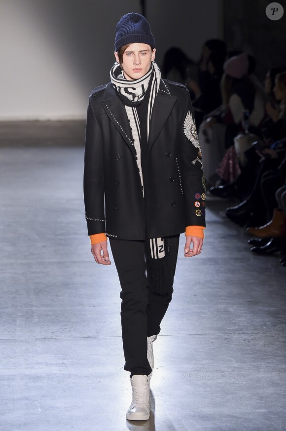 Noé Elmaleh - Défilé de mode Zadig & Voltaire collection prêt-à-porter Automne Hiver 2017-2018 lors de la fashion week à New York, le 13 février 2017.