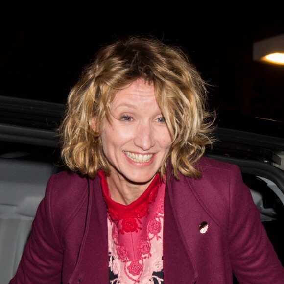 Exclusif - Alexandra Lamy arrive à l'avant-première du film " L'Embarras du choix " à l'UGC De Brouckère à Bruxelles en Belgique le 27 février 2017.