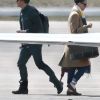 Exclusif - Le couple Katy Perry et Orlando Bloom repart en jet privé de Aspen après avoir assister au mariage de leur amie Jamie Schneider, le 10 avril 2016.