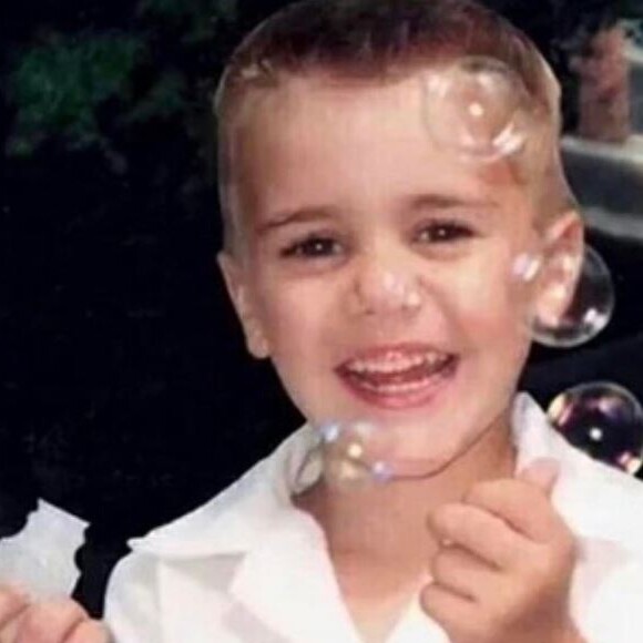 Justin Bieber partage une photo de lui enfant pour son 23e anniversaire. Photo publiée sur Instagram le 1er mars 2017.