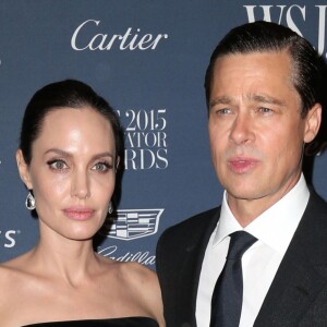 Angelina Jolie et son mari Brad Pitt à la soirée ‘WSJ. Magazine 2015 Innovator' à New York, le 4 novembre 2015