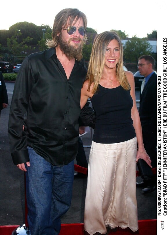 Jennifer Aniston et Brad Pitt à l'avant-première du film "The Good Girl" à Los Angeles le 8 août 2002
