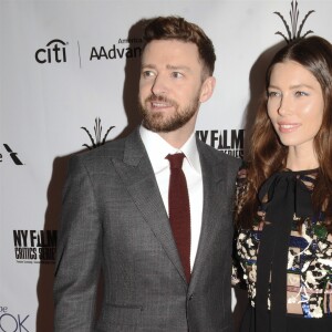 Jessica Biel et son mari Justin Timberlake lors de la première de ''The Book of Love'' à Los Angeles, Californie, Etats-Unis, le 11 janvier 2017. © Billy Bennight/The Photo Access/Zuma Press/Bestimage
