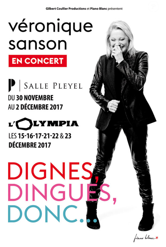 Véronique Sanson en concert à Paris au mois de décembre 2017