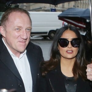 François Pinault et sa femme Salma Hayek au défilé de mode prêt-à-porter automne-hiver 2017/2018 "Stella McCartney" à Paris. Le 6 mars 2017 © CVS-Veeren / Bestimage