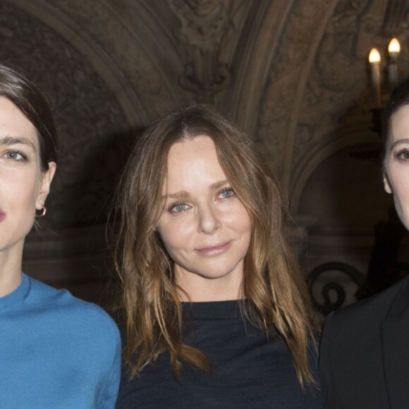 Charlotte Casiraghi, Stella McCartney et Marie-Agnès Gillot au Palais Garnier à Paris. Le 6 mars 2017. © Olivier Borde / Bestimage