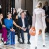 Natalia Vodianova, Marie-Agnès Gillot, Pamela Anderson, Salma Hayek, Charlotte Casiraghi et François-Henri Pinault au défilé de mode prêt-à-porter automne-hiver 2017/2018 "Stella McCartney" au Palais Garnier à Paris. Le 6 mars 2017. © Olivier Borde / Bestimage