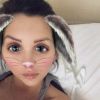 Julia Paredes des "Anges" et sa fille Luna - Snapchat, mars 2017