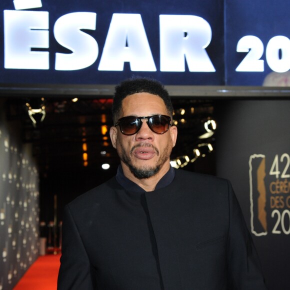 Exclusif - Joeystarr (Joey Starr) - Arrivées à la 42ème cérémonie des Cesar à la salle Pleyel à Paris, le 24 février 2017.