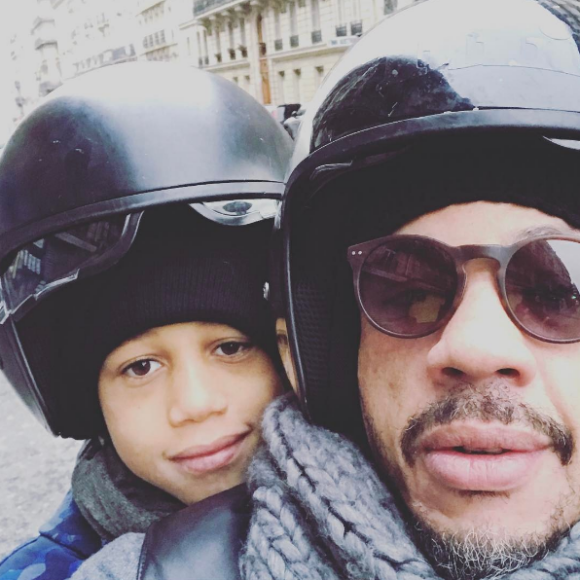 JoeyStarr et son fils Khalil (9 ans) sur une photo publiée sur Instagram le 6 mars 2017