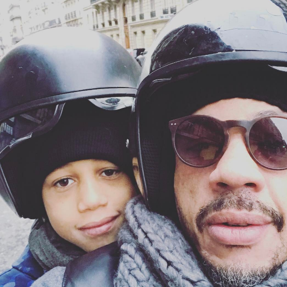 JoeyStarr et son fils Khalil (9 ans) sur une photo publiée sur Instagram le 6 mars 2017