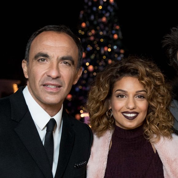Exclusif - Nikos Aliagas, Tal et Amir Haddad lors de l'enregistrement de l'émission "Toute la musique qu'on aime" à Disneyland Paris, le 12 décembre 2016 © Cyril Moreau