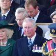 Camilla Parker Bowles, duchesse de Cornouailles et le prince Charles, prince de Galles lors de l'inauguration le 9 mars 2017 à Londres d'un mémorial rendant hommage aux services rendus au péril de leur vie par les personnels de l'armée britannique et les civils de la Défense lors de la Guerre du Golfe et des conflits armés en Irak et en Afghanistan.