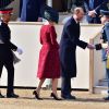 Le prince Edward et la comtesse Sophie de Wessex lors de l'inauguration le 9 mars 2017 à Londres d'un mémorial rendant hommage aux services rendus au péril de leur vie par les personnels de l'armée britannique et les civils de la Défense lors de la Guerre du Golfe et des conflits armés en Irak et en Afghanistan.