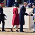 Le prince Edward et la comtesse Sophie de Wessex lors de l'inauguration le 9 mars 2017 à Londres d'un mémorial rendant hommage aux services rendus au péril de leur vie par les personnels de l'armée britannique et les civils de la Défense lors de la Guerre du Golfe et des conflits armés en Irak et en Afghanistan.