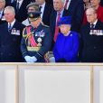 Camilla Parker Bowles, le prince Charles, la reine Elizabeth II, le prince Philip, Theresa May lors de l'inauguration le 9 mars 2017 à Londres d'un mémorial rendant hommage aux services rendus au péril de leur vie par les personnels de l'armée britannique et les civils de la Défense lors de la Guerre du Golfe et des conflits armés en Irak et en Afghanistan.