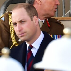 Le prince William et la duchesse Catherine lors de l'inauguration le 9 mars 2017 à Londres d'un mémorial rendant hommage aux services rendus au péril de leur vie par les personnels de l'armée britannique et les civils de la Défense lors de la Guerre du Golfe et des conflits armés en Irak et en Afghanistan.