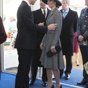 Le prince William, duc de Cambridge et Catherine Kate Middleton, duchesse de Cambridge - La famille royale britannique à la réception qui suit l'inauguration d'un monument à la mémoire des soldats britanniques tombés en Irak et en Afghanistan à Londres le 9 mars 2017.  Royal family attends a reception after the Iraq and Afghanistan Memorial Dedication and Unveiling. 9th March 2017 London UK09/03/2017 - Londres