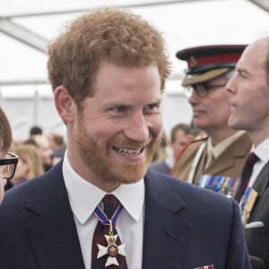 Le prince Harry - La famille royale britannique à la réception qui suit l'inauguration d'un monument à la mémoire des soldats britanniques tombés en Irak et en Afghanistan à Londres le 9 mars 2017.