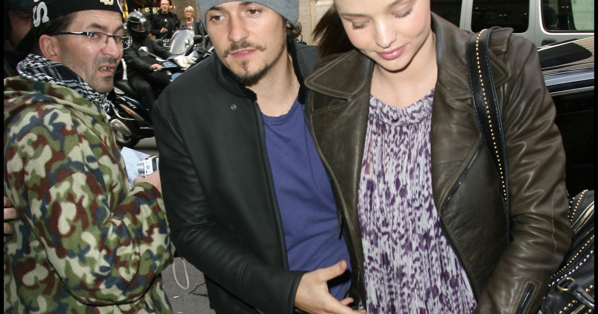 The Lady Of Heaven Sortie France Orlando Bloom est venu chercher sa compagne Miranda Kerr à la sortie du