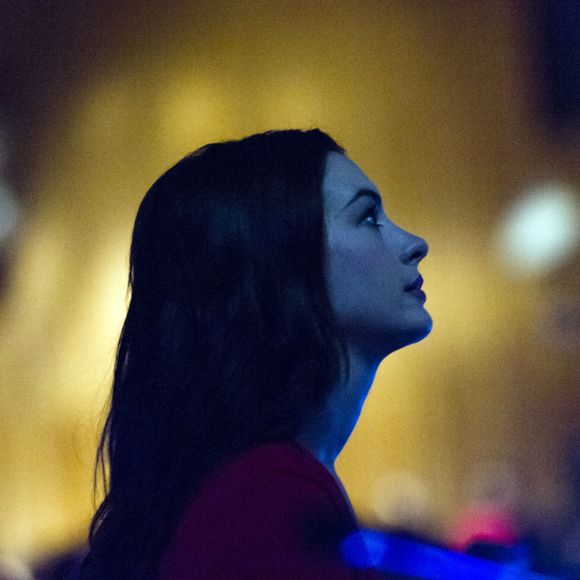 L''actrice Anne Hathaway parle a l’ONU pour la journée des droits des femmes à New York City, New York Etats-Unis, le 8 mars 2017.