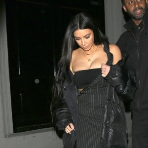 Kim Kardashian à la sortie du restaurant Craig à West Hollywood, le 2 mars 2017.