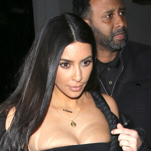 Kim Kardashian à la sortie du restaurant Craig à West Hollywood, le 2 mars 2017.