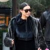 Exclusif - Kim Kardashian est allée déguster des friandises et des glaces à 'Sloan's Homemade Ice Cream' avec sa soeur Kourtney Kardashian et sa fille Penelope à Topanga, le 27 février 2017.
