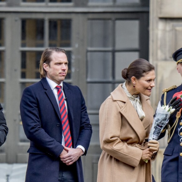 Céremonie en l'honneur de la princesse Victoria de Suède le jour de la Sainte Victoria au palais Royale à Stockholm le 12 mars 2017 12/03/2017 - Stockholm