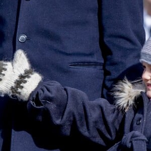 Céremonie en l'honneur de la princesse Victoria de Suède le jour de la Sainte Victoria au palais Royal en présence de son mari le prince Daniel de Suède et de la princesse Estelle à Stockholm le 12 mars 201712/03/2017 - Stockholm