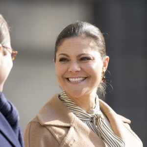 Le prince Daniel et la princesse Victoria - Céremonie en l'honneur de la princesse Victoria de Suède le jour de la Sainte Victoria au palais Royal à Stockholm le 12 mars 2017.