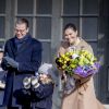 Céremonie en l'honneur de la princesse Victoria de Suède le jour de la Sainte Victoria au palais Royal en présence de son mari le prince Daniel de Suède et de la princesse Estelle à Stockholm le 12 mars 201712/03/2017 - Stockholm