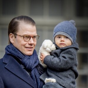 Le prince Daniel et le prince Oscar - Céremonie en l'honneur de la princesse Victoria de Suède le jour de la Sainte Victoria au palais Royale à Stockholm le 12 mars 2017 12/03/2017 - Stockholm