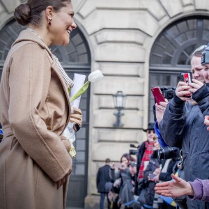 Céremonie en l'honneur de la princesse Victoria de Suède le jour de la Sainte Victoria au palais Royale à Stockholm le 12 mars 2017 12/03/2017 - Stockholm