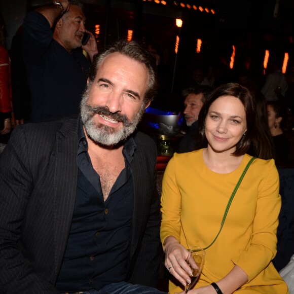 Semi-exclusif - Jean Dujardin et sa compagne Nathalie Péchalat lors de l'after party du film "Chacun sa vie" à L'Arc à Paris, France, le 13 mars 2017. © Rachid Bellak/Bestimage